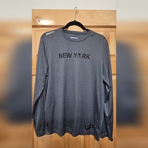 Craft Sportswear, TEAM RIVS, NYC Marathon Long Sleeve, Men's Size M